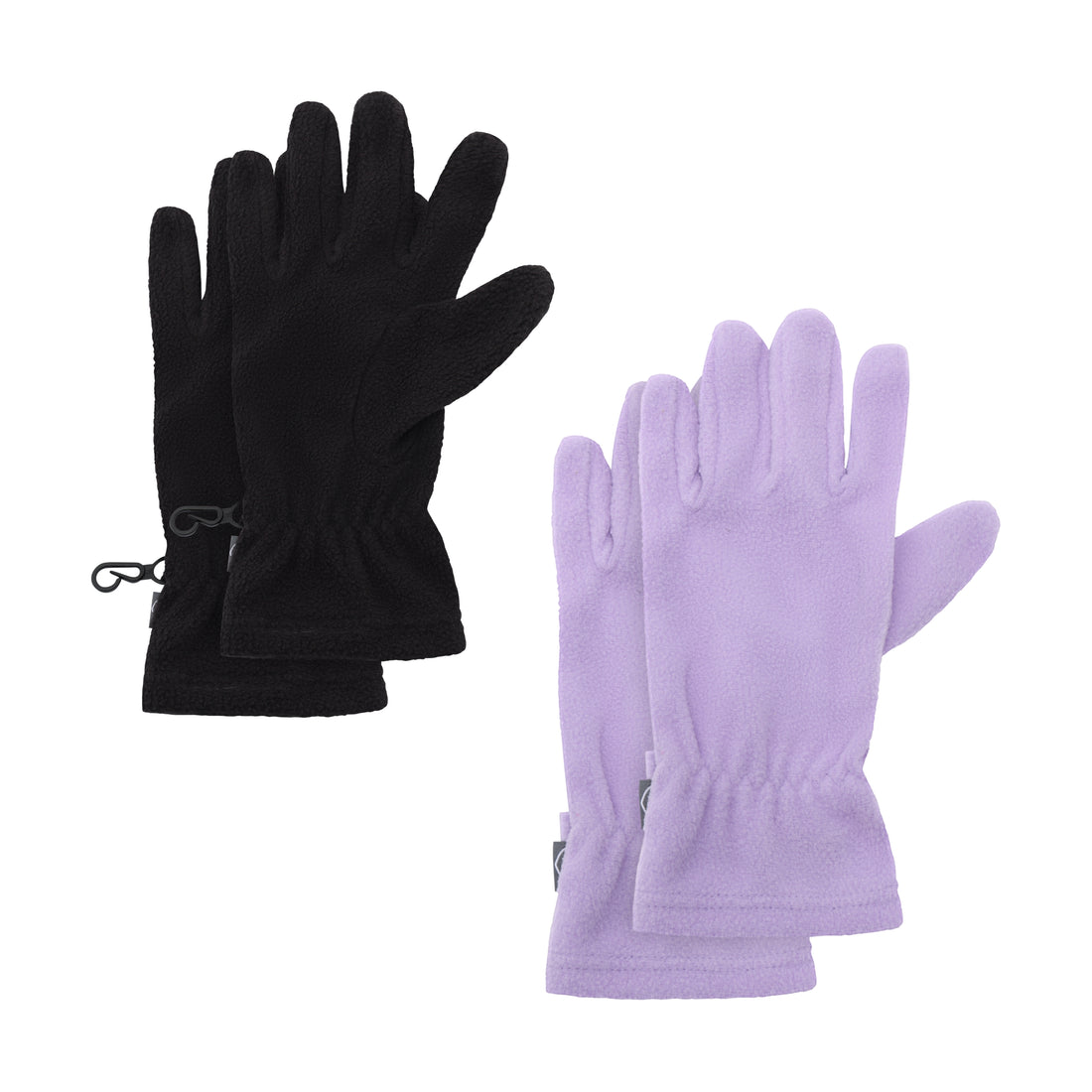 Color Kids 2-Piece Fleece Glove Set in Purple Rose - front view