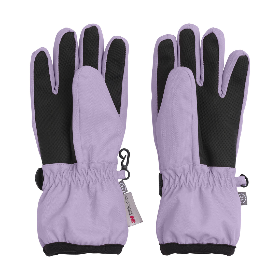 Color Kids Waterproof Gloves in Purple Rose - back view