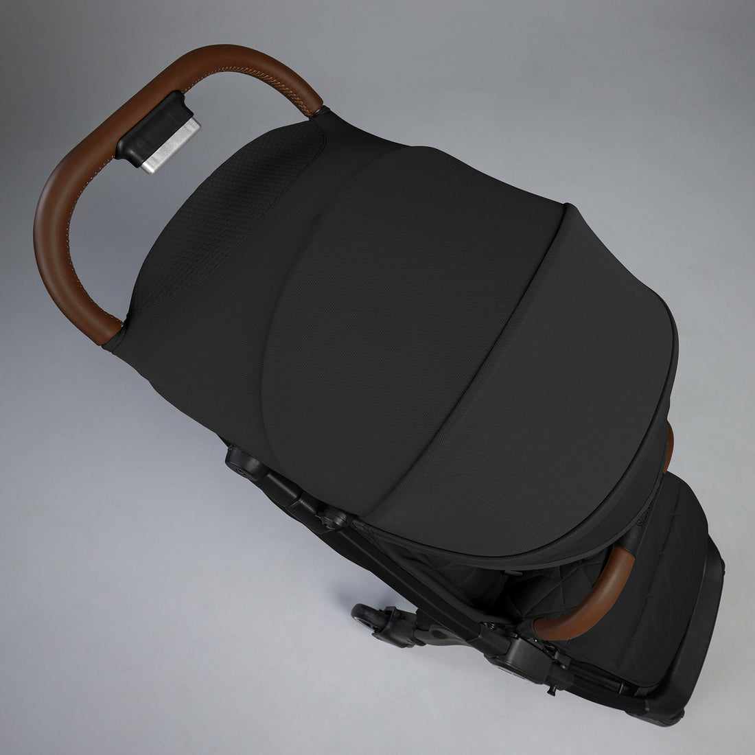 Silver Cross Clic stroller in Space with extended canopy viewed from above