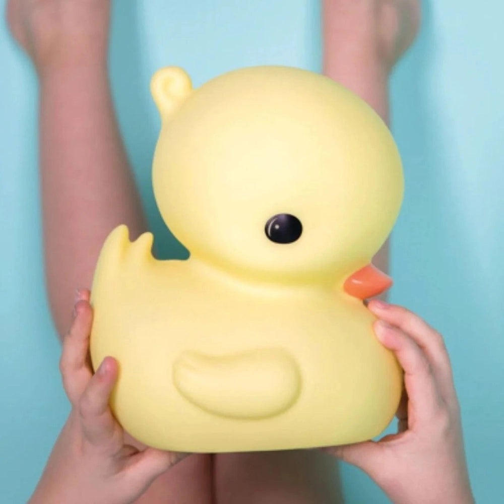 A Little Lovely Company Little Duck Lamp; yellow rubber duck nursery night light