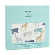 Aden+Anais Silky Soft Dream Blanket Expedition Elephants Giraffes