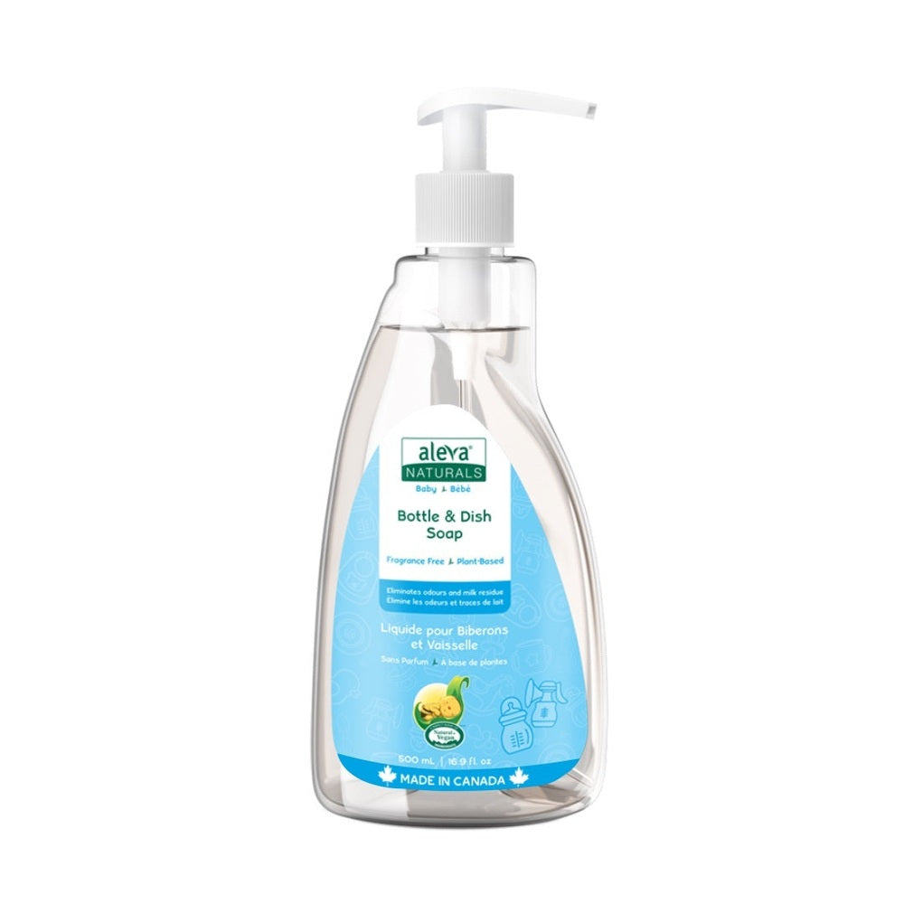 Aleva Naturals Bottle & Dish Liquid Fragrance Free 500 ml