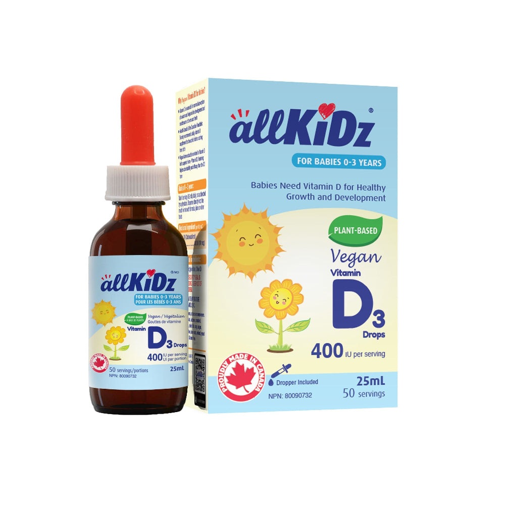 Allkidz Vegan Vitamin D3 Drops (400Iu) 25 ml
