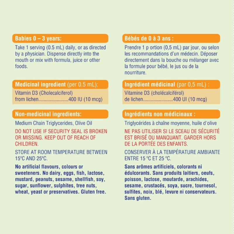 Allkidz Vegan Vitamin D3 Drops (400Iu) 25 ml