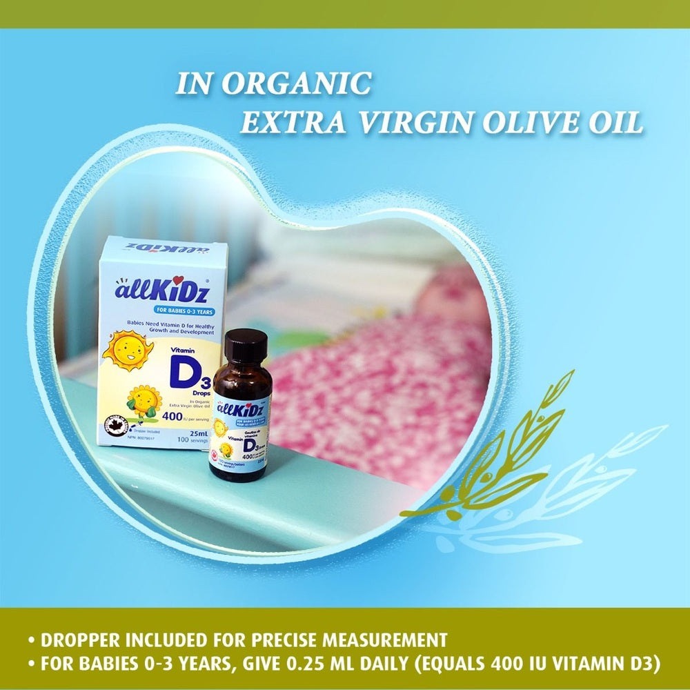 Allkidz Vitamin D3 Drops (400Iu) 25 ml