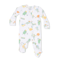 Angel Dear Pickles Playing Pickleball 2 Way Zipper Footie