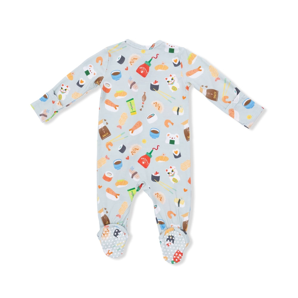 Angel Dear Sushi 2 Way Zipper Footie detail view