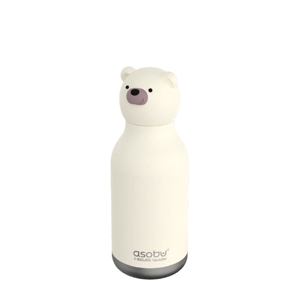 Asobu Bestie Animal Double Wall Stainless Steel Bottle 16oz Bear