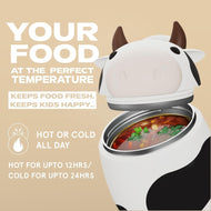 Asobu Foodie Kids Insulated Food Jar 20oz Cow