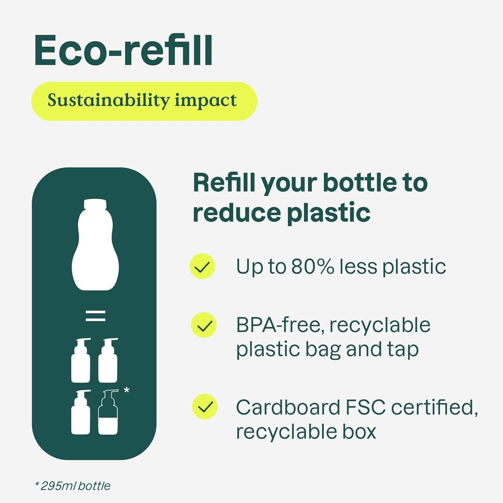 Attitude Foaming Hand Soap Green Apple & Basil Refill 1.04L