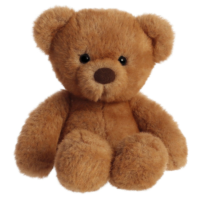 Aurora Bear Softie 13-inch stuffed animal with plush brown fur for cuddles