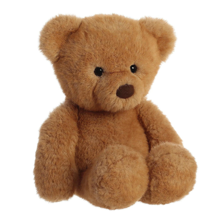 Aurora Bear Softie 13-inch plush teddy bear in brown fur for cuddling and nursery decor