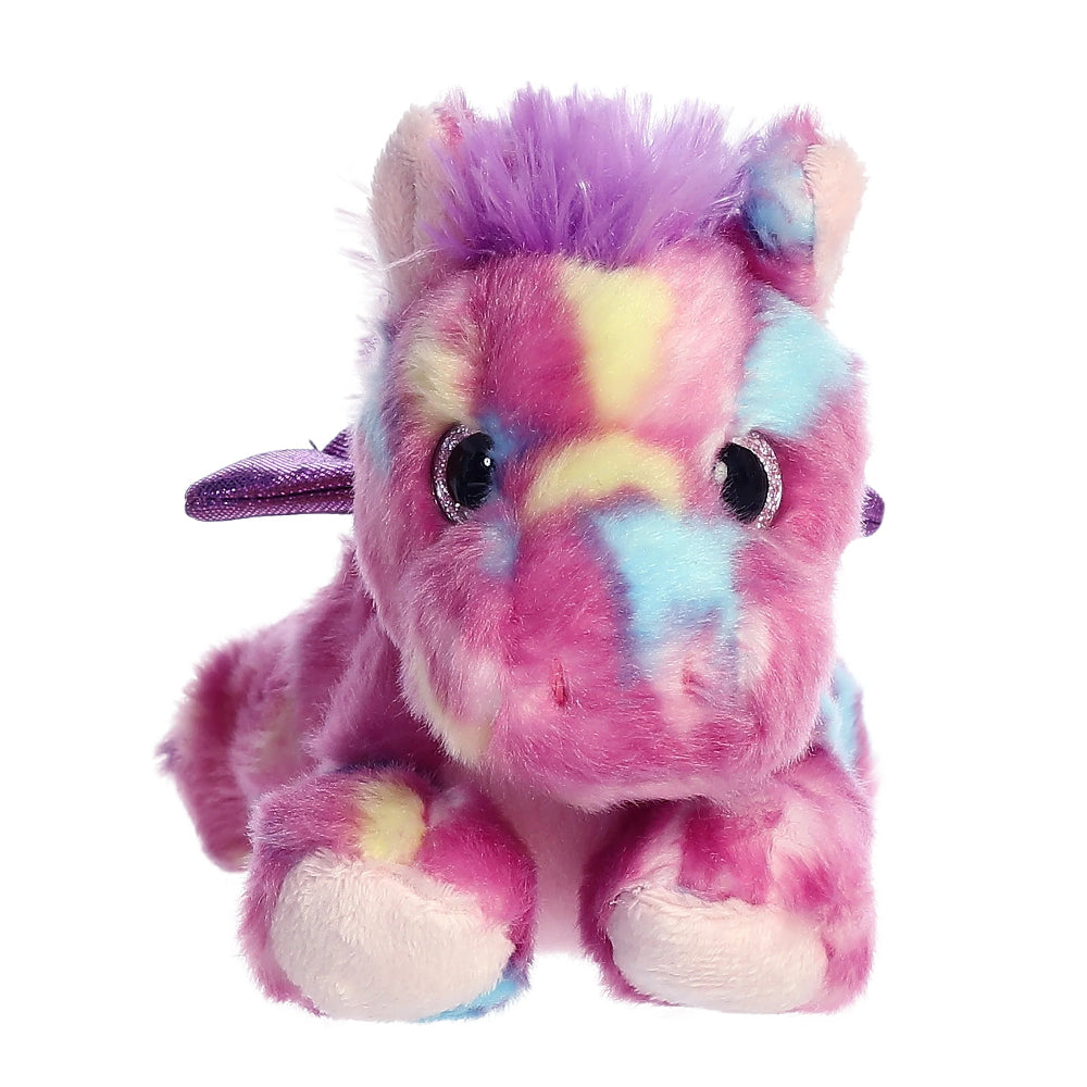Pegasus plush toy, Aurora Bright Fancies Tutti Frutti, 7-inch pastel tie-dye