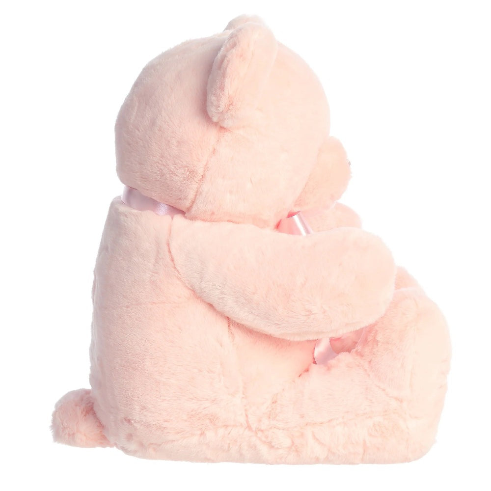 Stuffed animal Aurora Ebba Comfy Baby Girl 10in plush in soft pink fabric