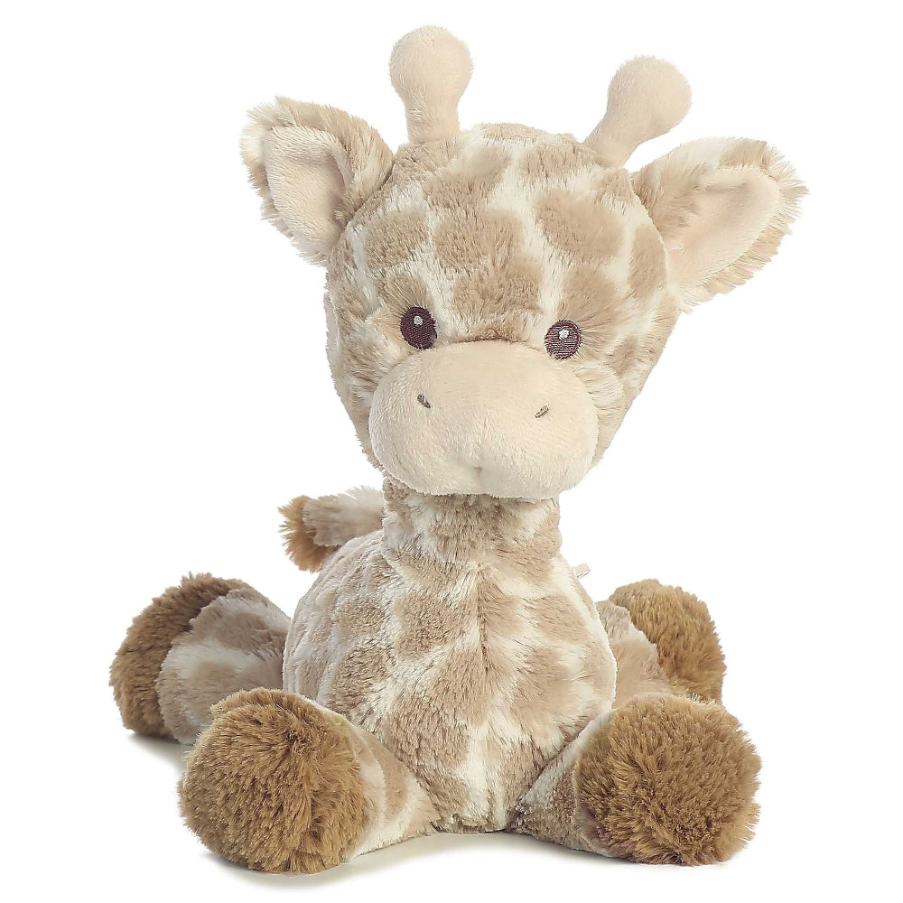 Aurora Ebba Loppy Giraffe stuffed animal, beige and brown plush, 11.5 inches
