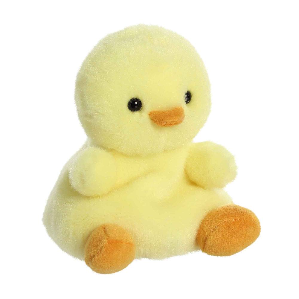Betsy Chick plush stuffed animal, 5in by Aurora in yellow with orange beak and feet