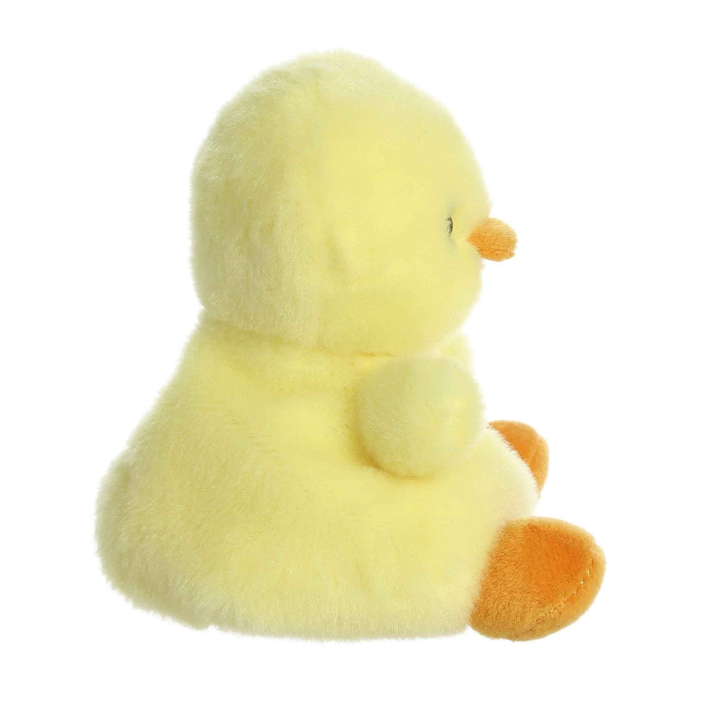 Aurora Betsy Chick stuffed animal, soft yellow plush with orange beak and feet