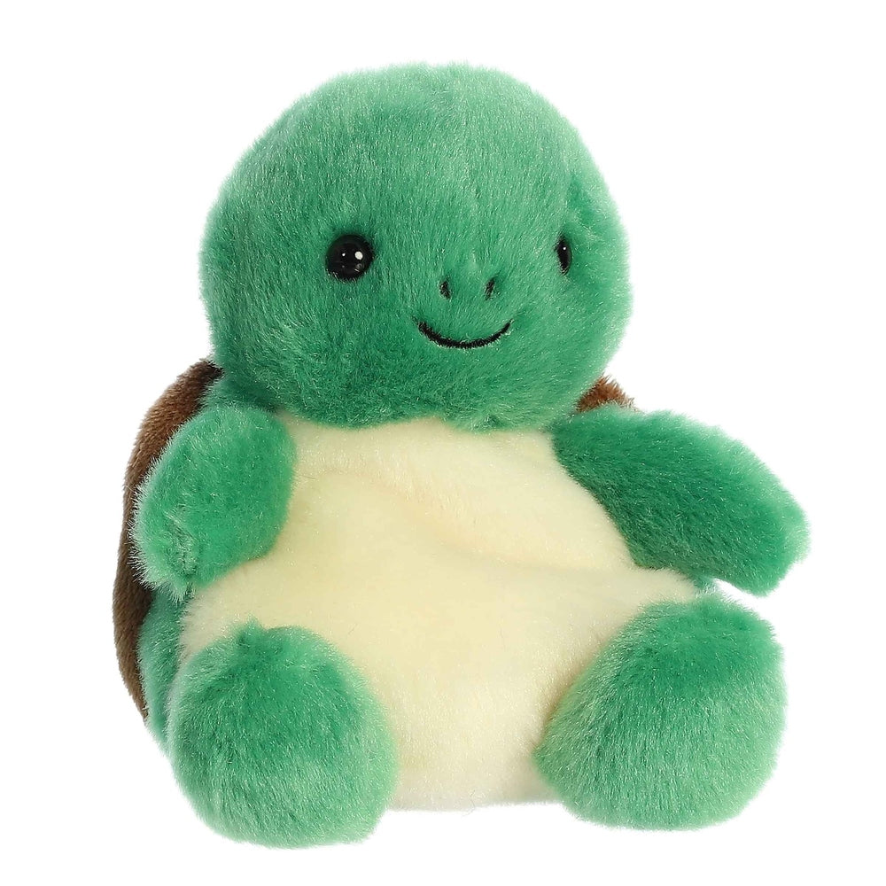 Aurora Palm Pals Honu sea turtle plush, green with cream belly, 5 inches