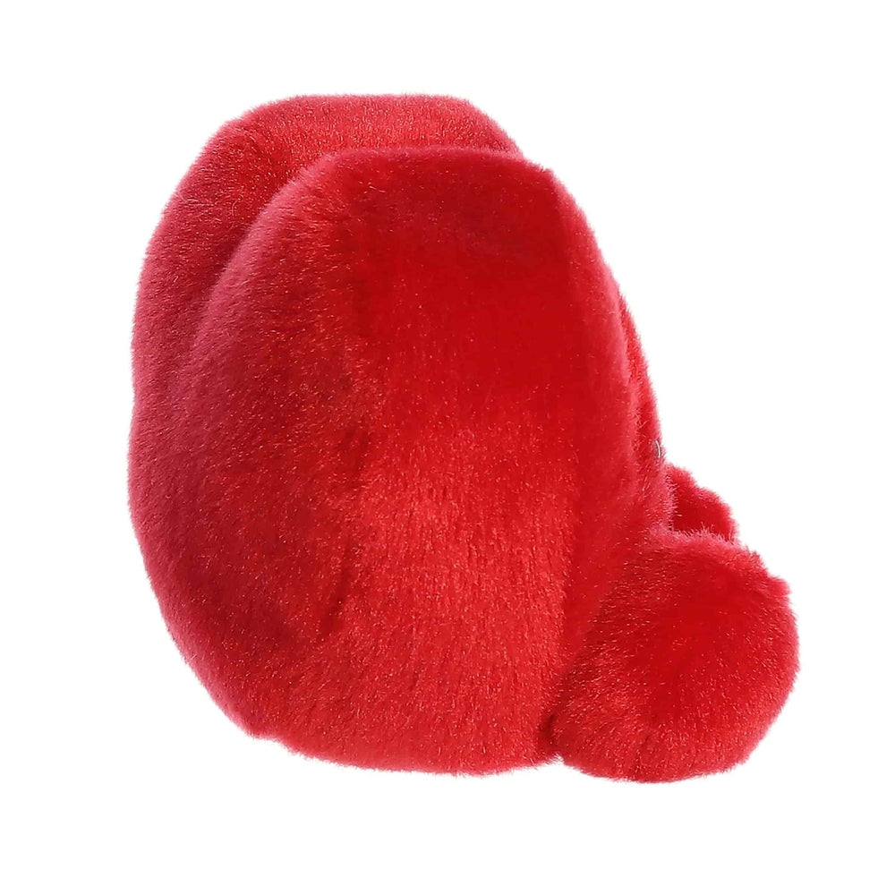 Aurora Palm Pals Kimi Kisses red plush heart toy, soft faux fur, 5-inch stuffed animal.