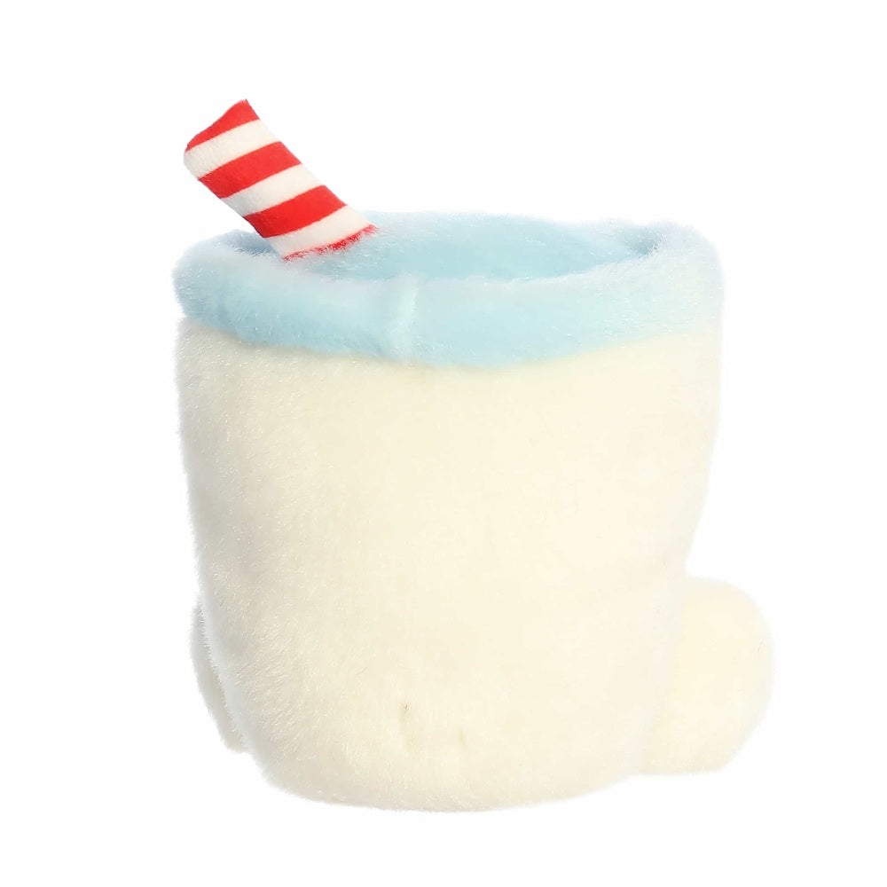 Aurora Kris Milk 5" Palm Pals plush; white body with light blue cuff and red striped hat