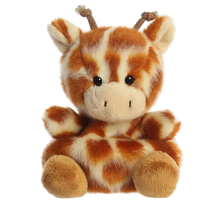 Aurora Palm Pals Safara giraffe stuffed animal, 5-inch plush toy in orange and cream colors