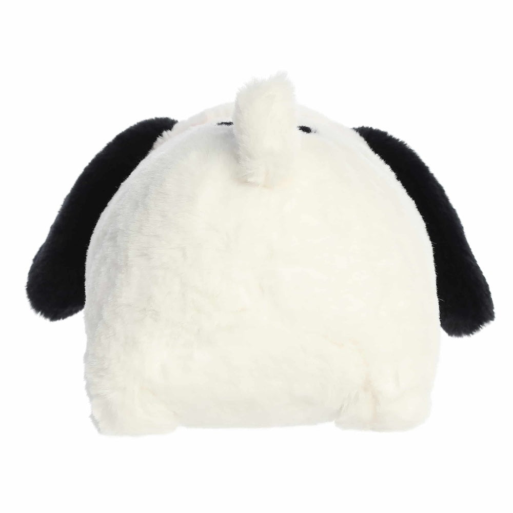 Aurora Peanuts Spudsters 10" Snoopy stuffed animal, white body with black ears, playful plush toy.