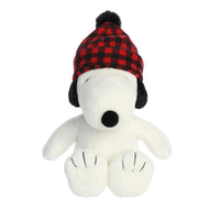 Aurora Peanuts Winter Hat Snoopy Winter Plaid Snoopy 11"