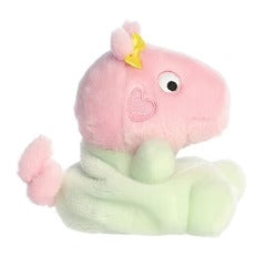 Aurora Palm Pals Evie baby pig plush toy with light green blanket
