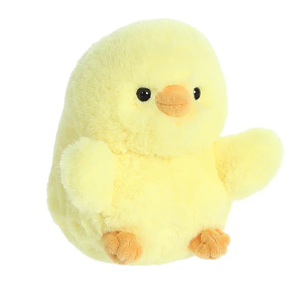 Aurora Rolly Pet Chickadee Chick stuffed animal, yellow plush toy, 5-inch size