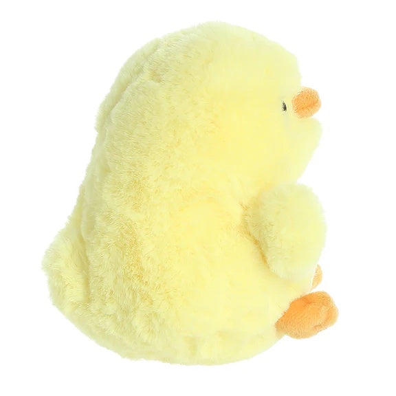 Aurora Rolly Pet Chickadee chick plush, yellow fluffy stuffed animal, 5 inches