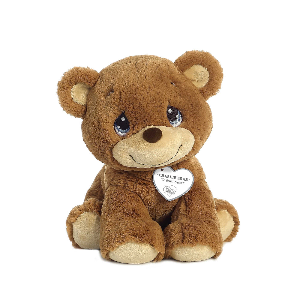 Aurora Charlie Bear 8.5-inch plush stuffed animal with brown fur and beige muzzle