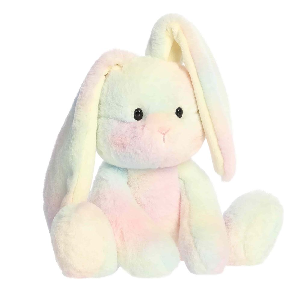 Aurora Spring Candy Cottontails 8" Plush Bunny in Pastel Rainbow