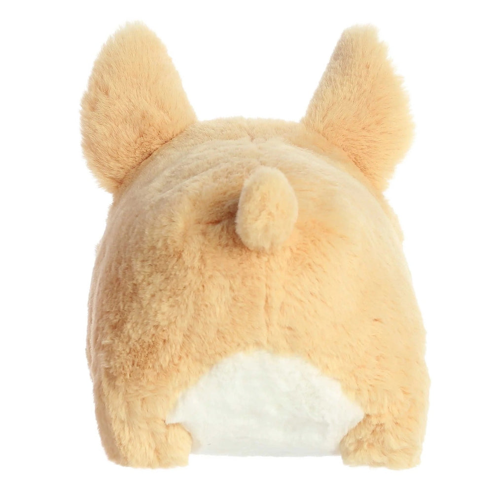 Aurora Spudsters Colby Corgi plush toy; peach fur with white belly.
