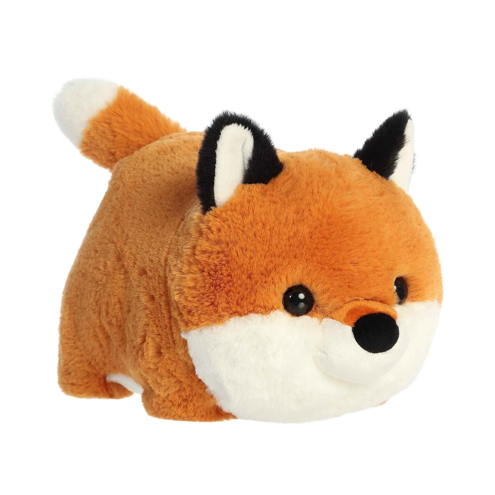 Aurora Spudsters Fitz Red Fox 10" plush toy, orange fur with white muzzle sits cuddly and cute.