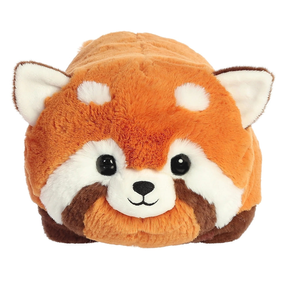 Aurora Spudsters Remy Red Panda plush, 10", orange-brown fur with white face, sits facing forward.