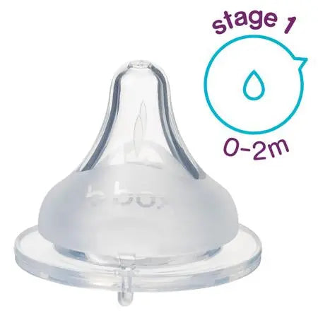 B.Box Baby Bottle Anti Colic Teat 2Pk