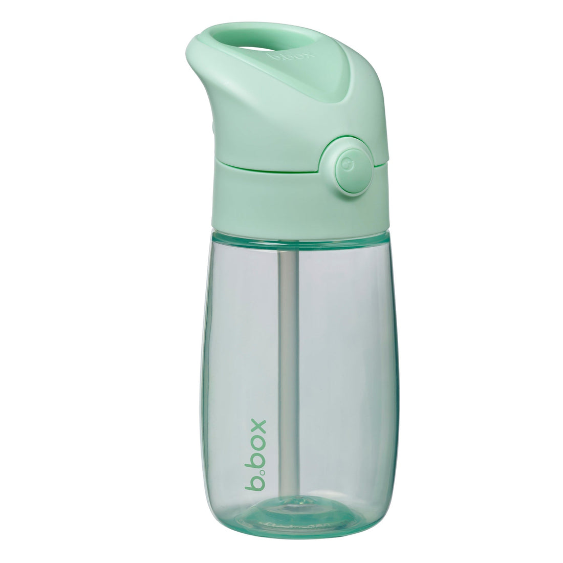 B.Box Junior Drink Bottle 380 ml in Spearmint Green, carry-handle detail
