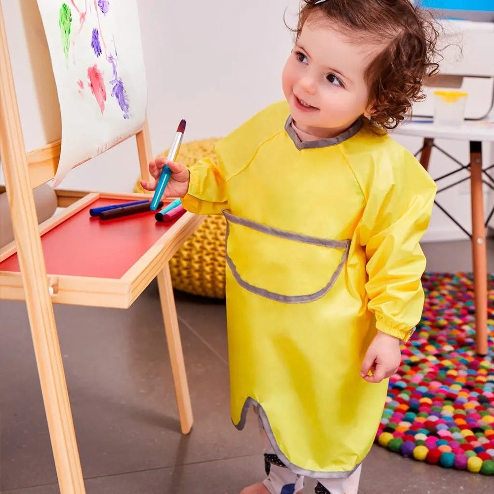 B.Box Smock Bib 6M–2Y bright yellow waterproof painting