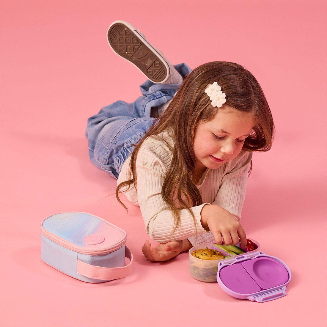 B.Box Snackbox in Sugar Plum with leak-proof snack compartments – image 12