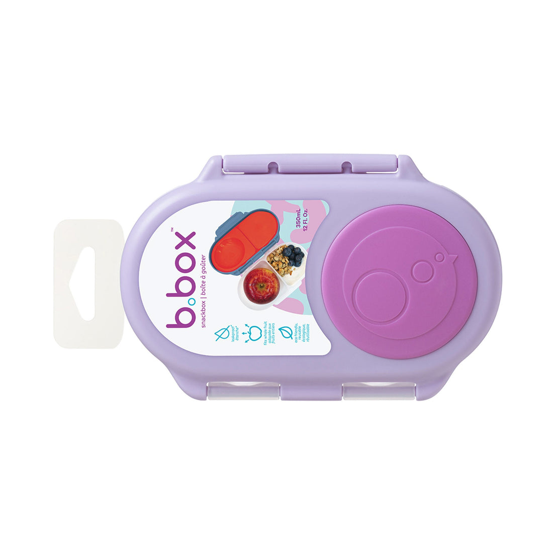 B.Box Snackbox in Sugar Plum with leak-proof snack compartments – image 15