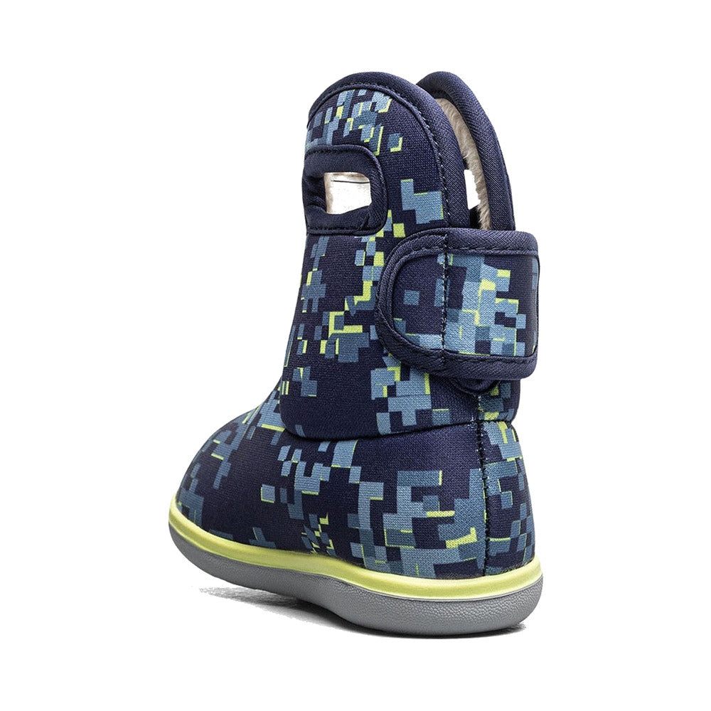 BOGS Baby Bogs II - Crafted Camo Baby Boots in Navy Multi, front angle