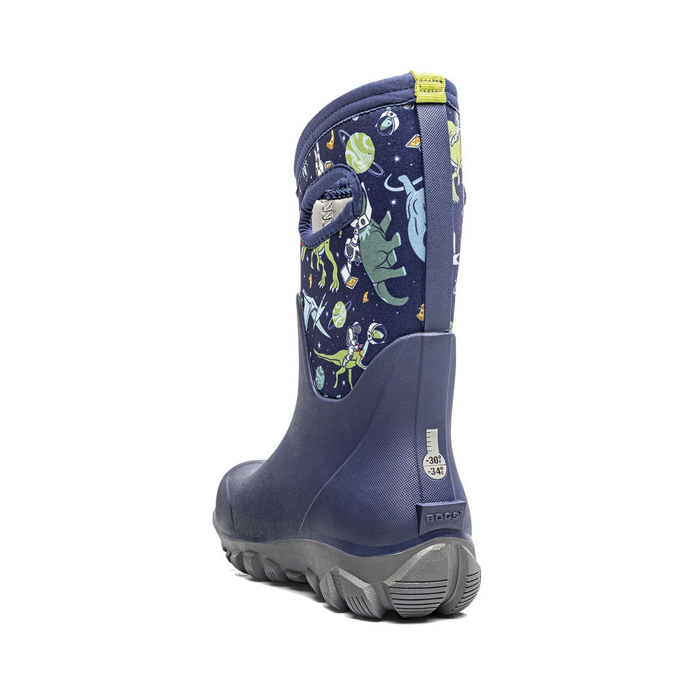 BOGS Classic Seamless - Space Cowboys Kids' Winter Boots in Navy Multi, front angle