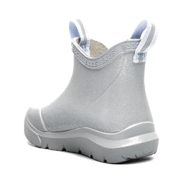 BOGS Kids Skyline Rain Chelsea Glitter Rain Boots - Silver