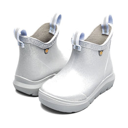 BOGS Kids Skyline Rain Chelsea Glitter Rain Boots - Silver