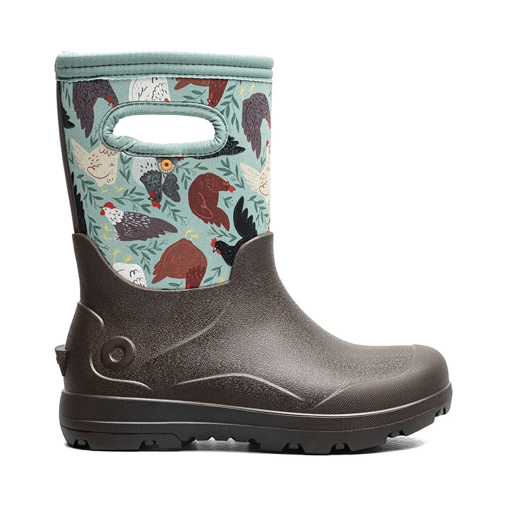 BOGS Kids York Seamless Chicken Party Winter Boots - Chocolate Multi