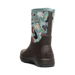 BOGS Kids York Seamless Chicken Party Winter Boots - Chocolate Multi