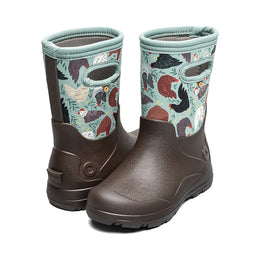 BOGS Kids York Seamless Chicken Party Winter Boots - Chocolate Multi