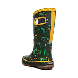 BOGS Kids Tractor Rain Boots - Dark Green Multi