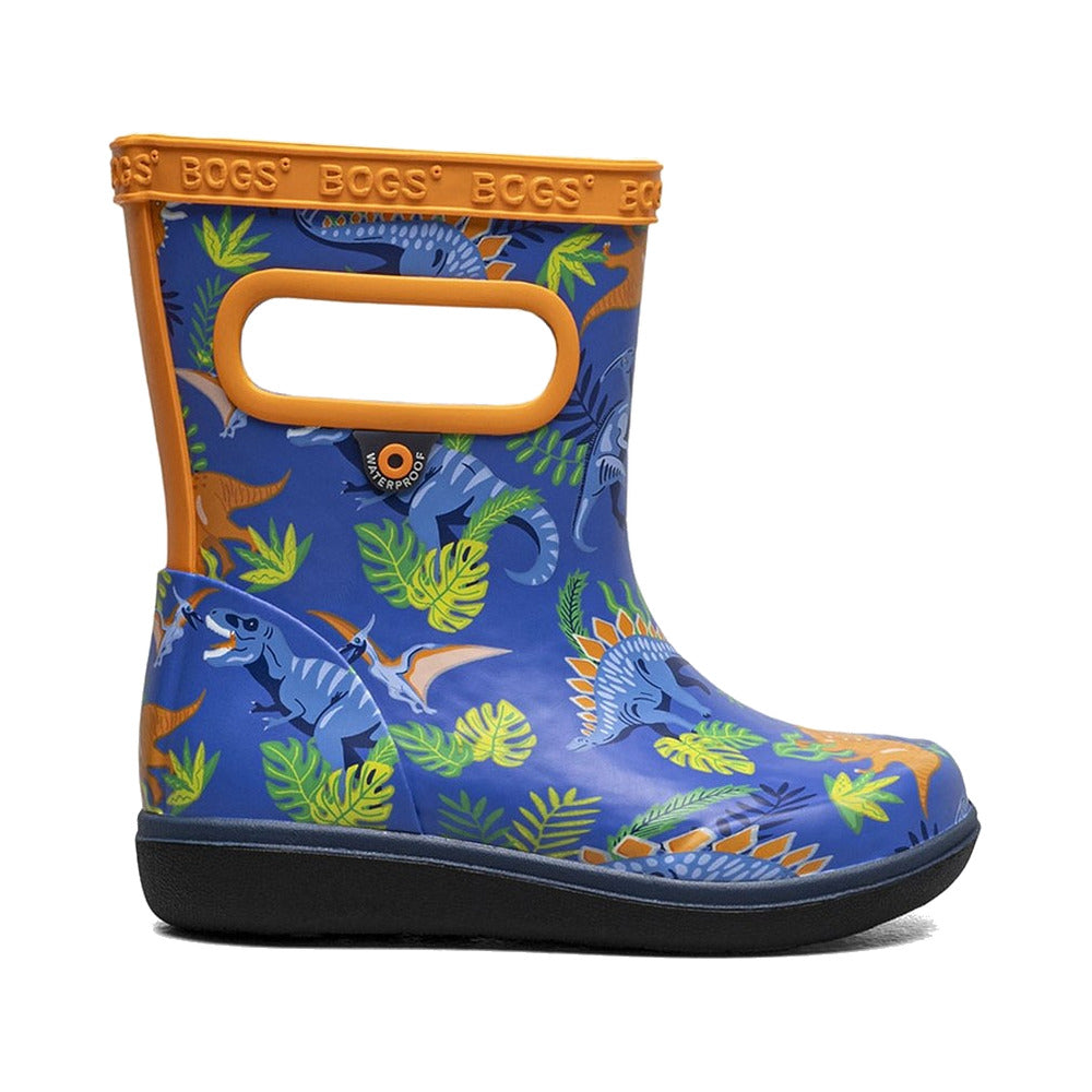 BOGS Kids Skipper II Dinosaur Jungle Rain Boots - Blue Multi