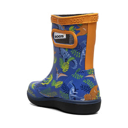 BOGS Kids Skipper II Dinosaur Jungle Rain Boots - Blue Multi